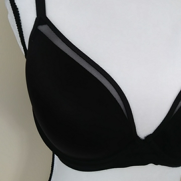 Maidenform Sweet Nothings Lightly Lined Mesh Underwire Bra 38D Black - Picture 4 of 14